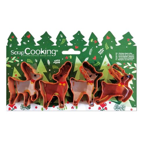 4 emporte-pièces - Elans - ScrapCooking