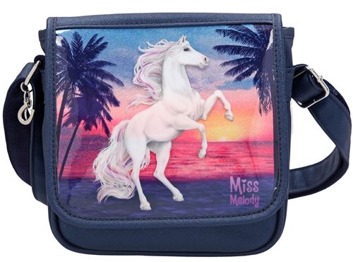 Miss Melody sac à bandoulière Ocean 22 x 19 cm polyester bleu