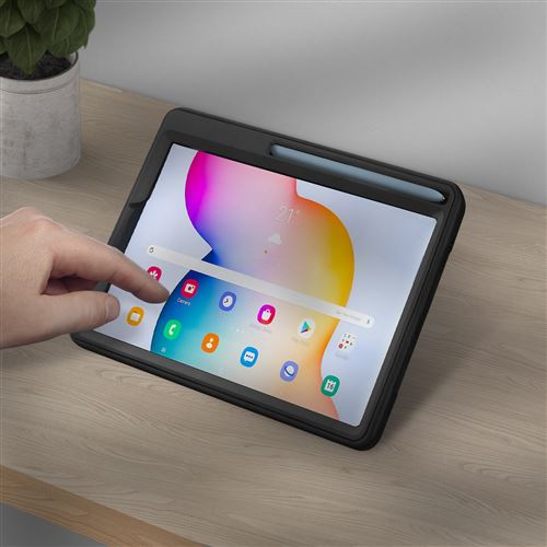 Non Communiqué Noir Coque Pour Samsung Galaxy Tab S6 Lite Avec Béquille Et Poignée 4Smarts