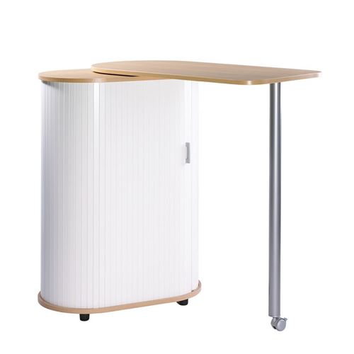 Desserte De Cuisine Hetre Avec Plateau De Table Pivotant Hummie Achat Prix Fnac