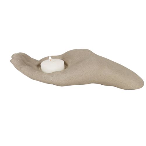 Porte Bougie Main Mudra en céramique