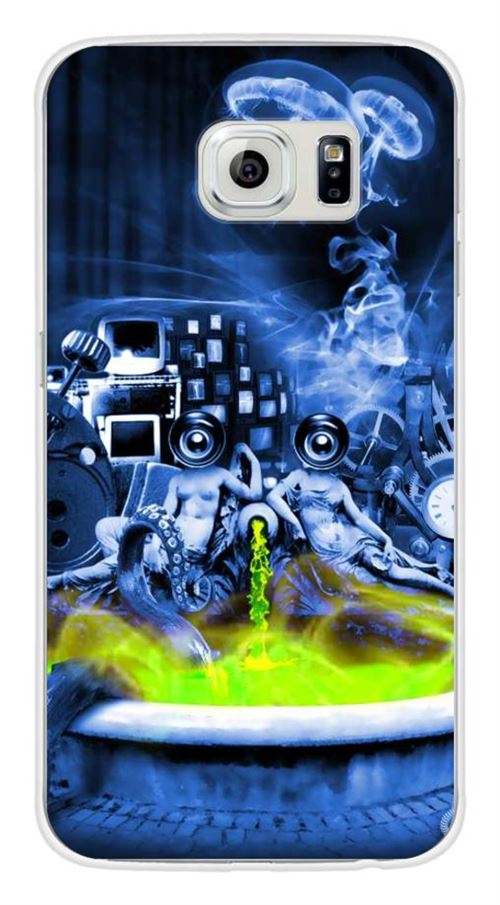 Coque en silicone imprimée compatible Samsung Galaxy S6 Fontaine