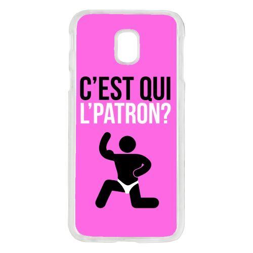 Coque c est qui l patron 9 compatible galaxy j7 2017 transparent
