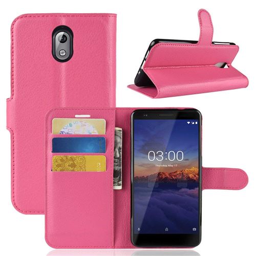 Etui Housse Portefeuille Pour Nokia 3.1 2018 - Rose