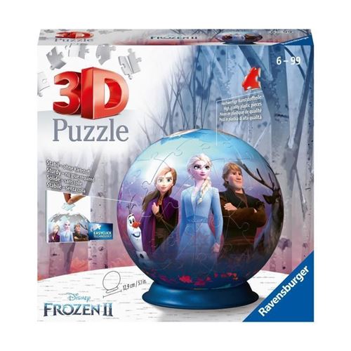RAVENSBURGER - La Reine des Neiges 2 Puzzle 3D rond 72 pieces