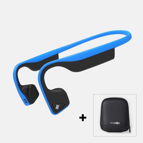 Ecouteur AfterShokz Trekz Titanium, Casque à Conduction Osseuse, Bluetooth, Sans Fil-Bleu Océan