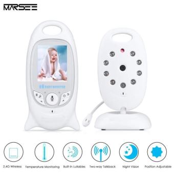 Babyphone Moniteur vidéo Caméra bébé berceuse capteur de température -  écran LCD 4,5'' avec fonction d'interphone vision nocturne - Cdiscount  Puériculture & Eveil bébé