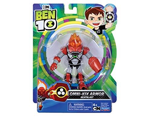 Ben 10 - Omni-kix Armor - Figurine 13cm articulée Heatblast - BEN46320