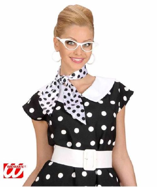 Foulard pois noirs