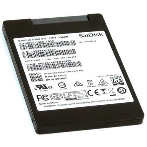 SSD 256Go Sata III 2.5' Sandisk X300 Sd7Sb6S-256G-1012 081R6T Disque Dur 6.0Gb/S