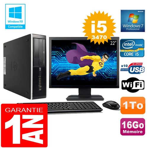 Acheter Pc hp compaq 8300 sff core i5-3470 ram 16go disque 1 to wifi w7 ecran 22' État correct - 299,00 € Pc hp compaq 8300 sff core i5-3470 ram 16go disque 1 to wifi w7 ecran 22' État correct - Hewlett-Packard reconditionné disponible sur Fnac