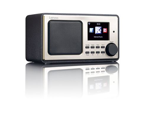 Lenco TE-100 BK Radio Internet, WiFi, télécommande, fonction réveil Noir