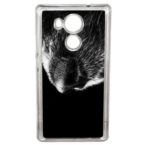 Coque truffe de chien compatible huawei mate 8 transparent