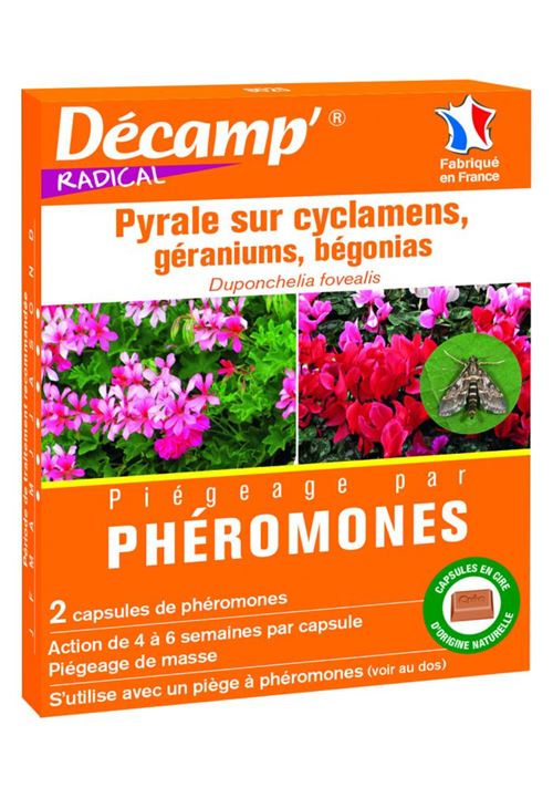 Comparer les prix de phéromones contre la chenille du géranium, cyclamen, bégonia, azalée...
