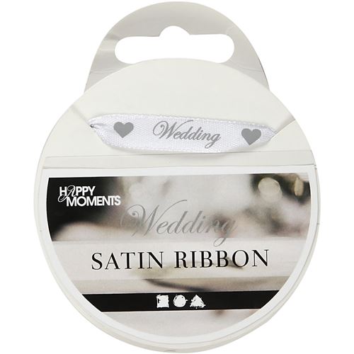 Happy Moments Ruban de satin 10 mm x 8 m