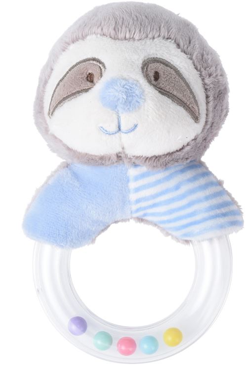 Tender Toys hochet paresseux bleu junior 17 x 12 x 7 cm