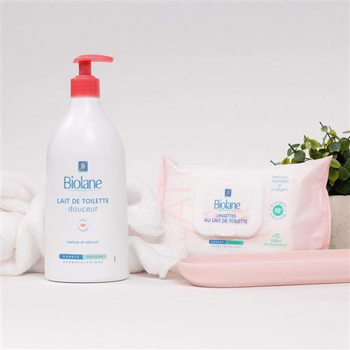 Biolane - Lait de Toilette Douceur - Nettoyant pour le visage, le corps et  le siège des bébés - pompe 750 ml - Accessoire santé bébé - à la Fnac