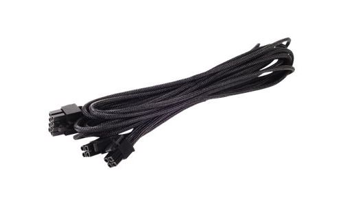 SilverStone PP06B-EPS75 - Câble d'alimentation - 8 broches EPS12V (4+4) (F) - 75 cm - noir