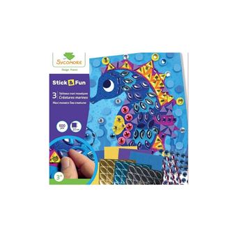 Stick and Fun tableaux maxi mosaïques Creatures marines
