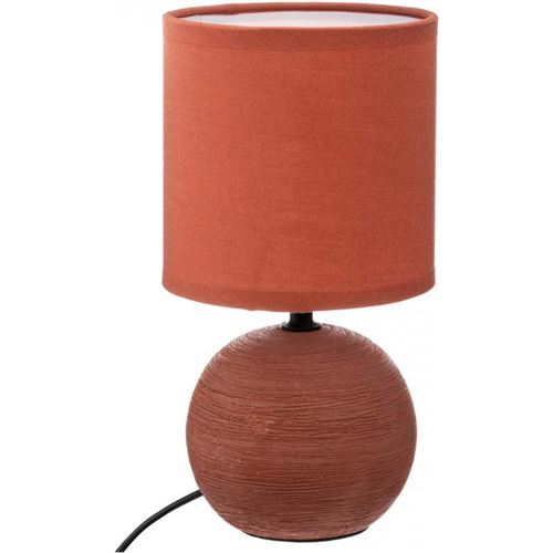 Cr&eacute;ateur d'int&eacute;rieur - Lampe &agrave; Poser C&eacute;ramique Boule 25cm Terracotta