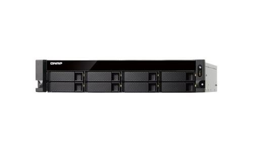 QNAP TS-853BU NAS Rack (2 U) Ethernet/LAN Noir - Serveurs de stockage (Disque dur, SSD, Série ATA II, Série ATA III, Intel® Celeron®, J3455, 1,50 GHz, 1x2+2x1,4x1)