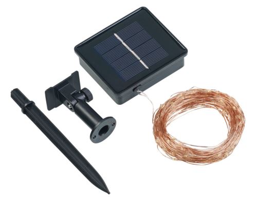 Guirlande lumineuse solaire 400 micro skinny solar 400 cuivre cuivre 41,9m  LUMI JARDIN SKINNY SOLAR 400
