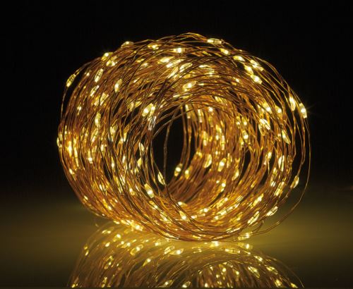 Guirlande lumineuse solaire 20 m en fils de cuivre à 200 LED