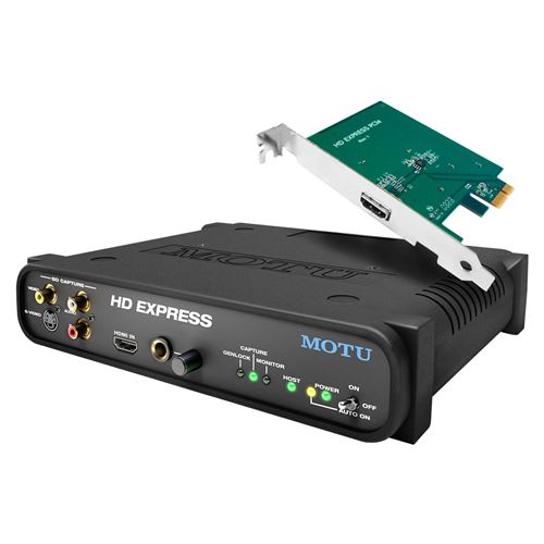 Motu HD Express PCIe interface audio/vidéo