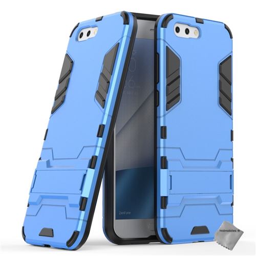 Housse etui coque rigide anti choc pour Asus Zenfone 4 ZE554KL avec verre trempe - BLEU CLAIR