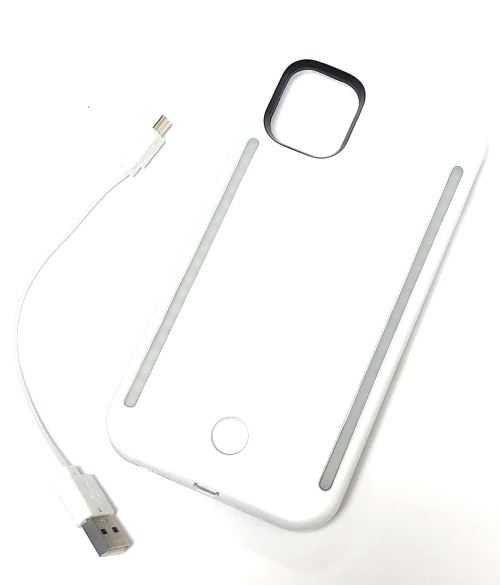Générique Vshop® Etui Led Pour Selfie De La Marque Vshop Compatible Avec iPhone 11 - Blanc