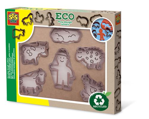 SES Creative Eco ferme de découpages en argile 6 pièces