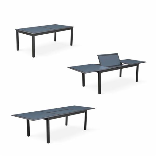 Salon de jardin table extensible Philadelphie Gris Salon de jardin table extensible philadelphie table en