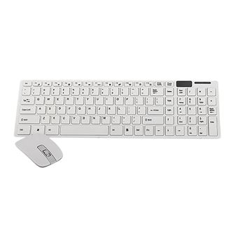 WE Bundle clavier souris sans fil rechargeable 2,4G BT Blanc - We