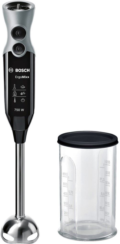 Bosch MSM67110 Mixeur plongeant, 750 W, noir, acier inoxydable