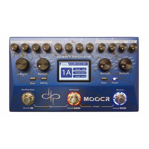 Mooer Ocean Machine - Delay, reverbe, Looper guitare