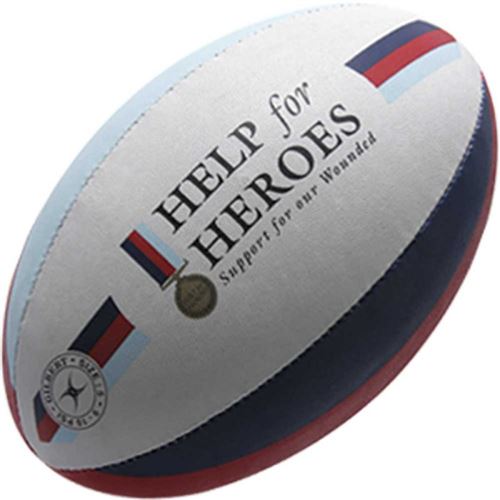 GILBERT Ballon de rugby SUPPORTER - Help the Heroes - Taille 5