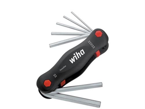 Wiha - 6 pans int&eacute;rieurs Jeu de cl&eacute;s m&acirc;les coud&eacute;es 7 pi&egrave;ces C52192