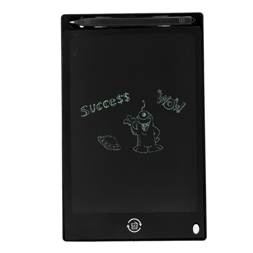 Tableau d'écriture LCD Énergie lumineuse Brillant lumineuse manuscrite Graffiti pour Enfants 8,5 '' - Noir