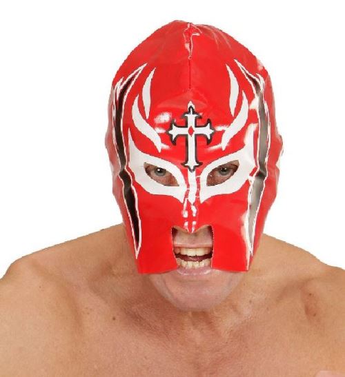 Masque de catcheur rouge