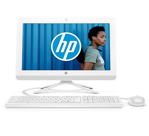 HP 20-c405nf Ordinateur Tout-En-Un 19.5'' FHD Blanc (Intel Celeron J4005, 4 Go de RAM, 500 Go de Stockage, Intel UHD 600, Windows 10)