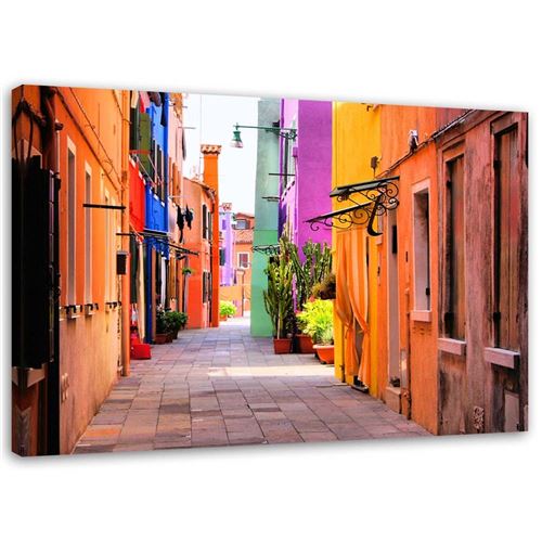 Feeby Tableau sur toile Routes toscanes colorées 100x70
