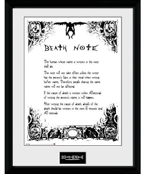 GB Eye affiche dans le cadre Death Note 30 x 40 cm