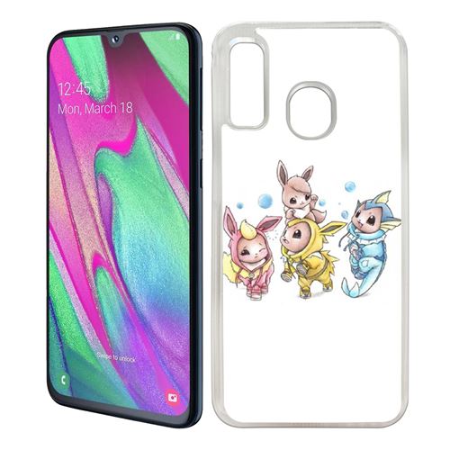 Coque pour Samsung Galaxy A40 -  Pokémon Bébé Evoli Évolution