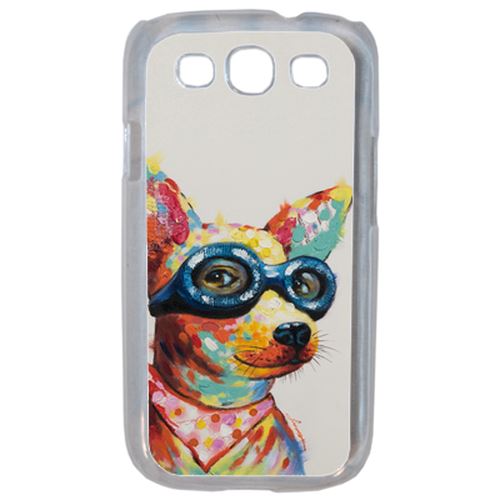 Coque Peinture Chihuahua À Lunette Compatible Samsung S3 Transparent