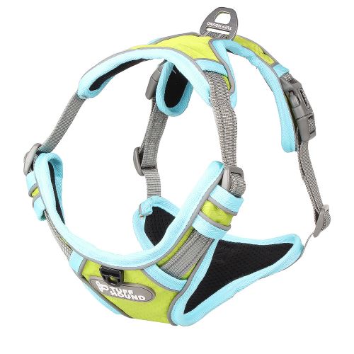 Comparer les prix de Harnais TUFFHOUND K9 pour chien - Bleu&Vert (Taille: S)