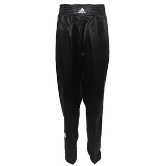 Pantalon Kickboxing Metal Boxe – Noir/Or, Taille Haute, 100% Polyester Satiné – Confort Et Liberté De Mouvement