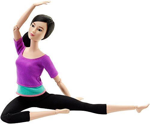 Barbie Made to Move Doll, Purple Top