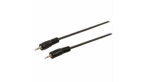 Câble audio stéréo 2,5 mm mâle - 2,5 mm mâle 1,0 m noir nedis
