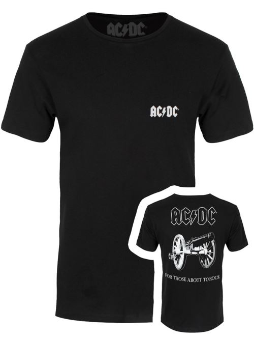 AC/DC T-Shirt For Those About To Rock Homme Noir - Taille M