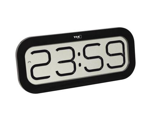 TFA Dostmann 60.4514.01 radiopilot&eacute;(e) Horloge murale 28 mm x 321 mm x 140 mm noir